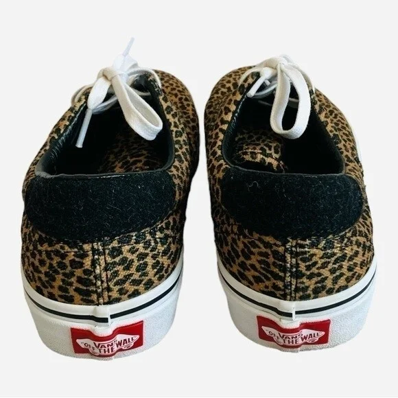 VANS Leopard Print White Brown Unisex Skate Sneakers Men’s Size 5 - Picture 7 of 10